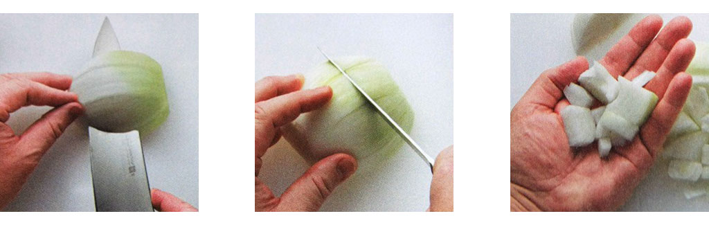 Как нарезать лук кольцами пошаговое