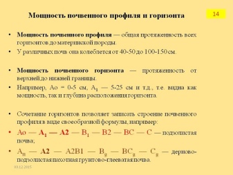 Мощность горизонтов